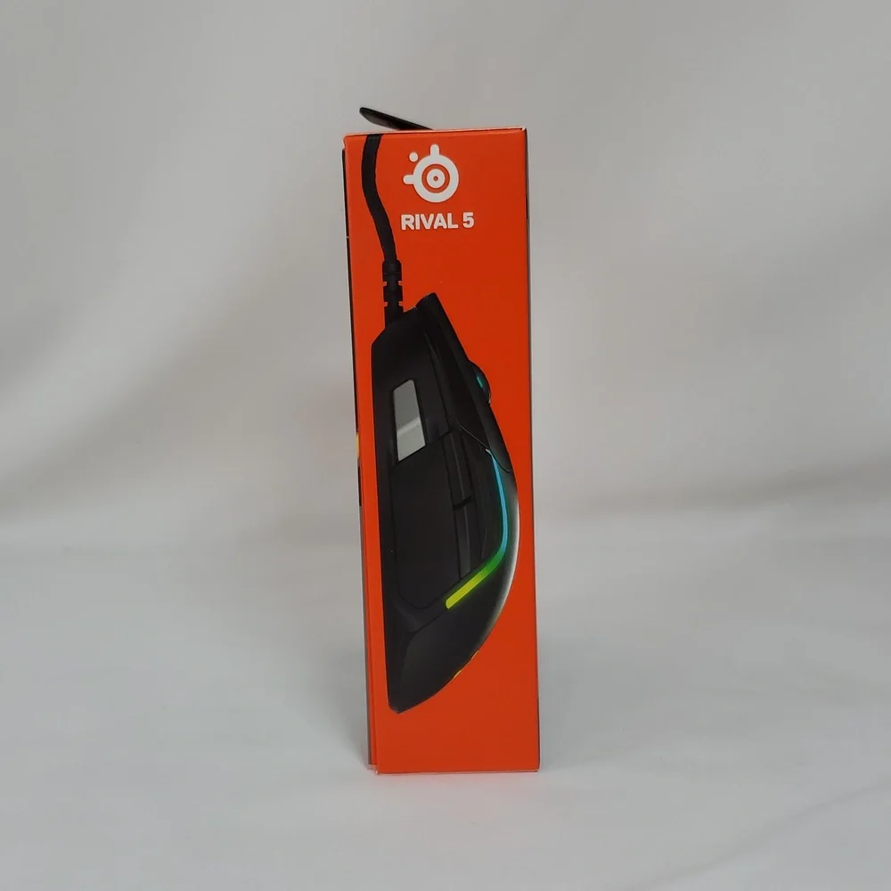 SteelSeries Rival 5 Gaming Mouse with PrismSync RGB Lighting and 9 Programmable